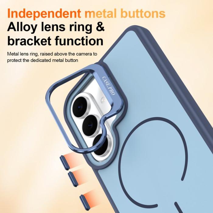 OEM - Mobilskal för Samsung Galaxy S26 Magnetiskt PC + TPU med Kickstand - Blå