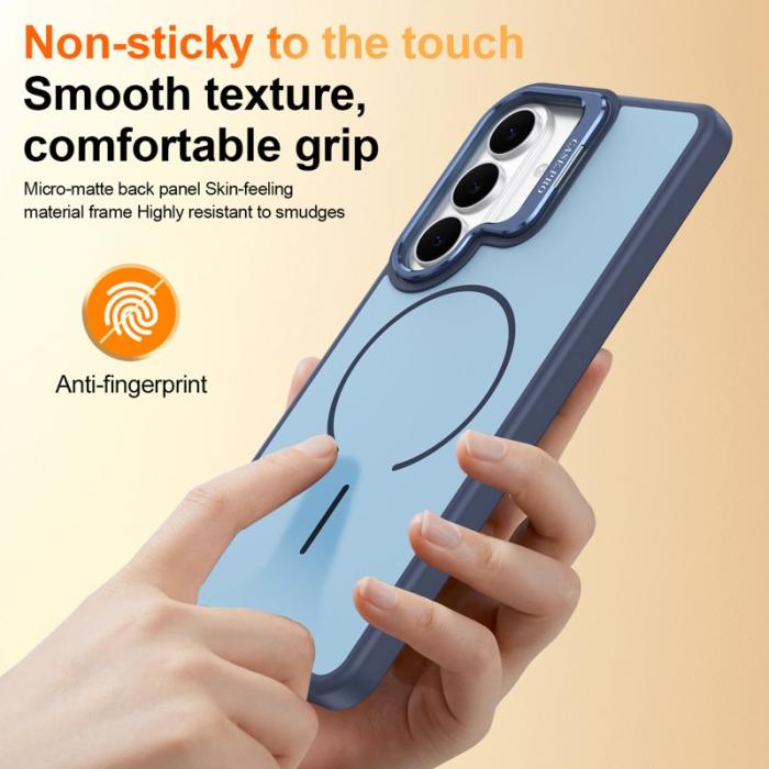 OEM - Mobilskal för Samsung Galaxy S26 Magnetiskt PC + TPU med Kickstand - Blå