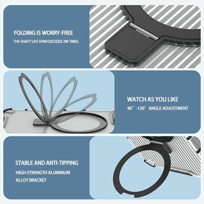 OEM - Mobilskal för Samsung Galaxy S26 Magnetiskt PC + TPU med Kickstand - Transparent