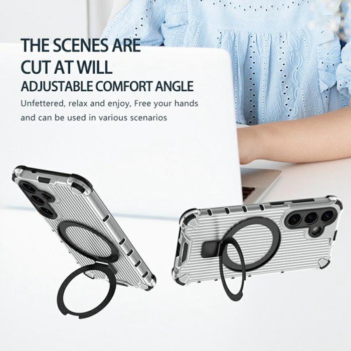 OEM - Mobilskal för Samsung Galaxy S26 Magnetiskt PC + TPU med Kickstand - Transparent