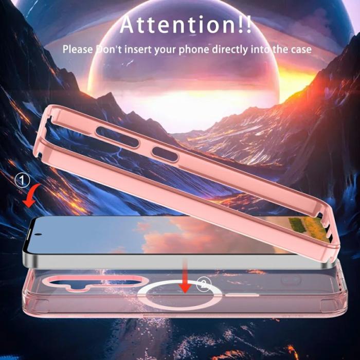 OEM - Mobilskal för Samsung Galaxy S26 Magnetiskt PC + TPU - Rosa