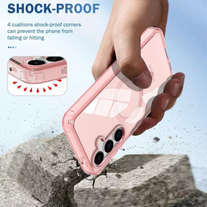 OEM - Mobilskal för Samsung Galaxy S26 Magnetiskt PC + TPU - Rosa