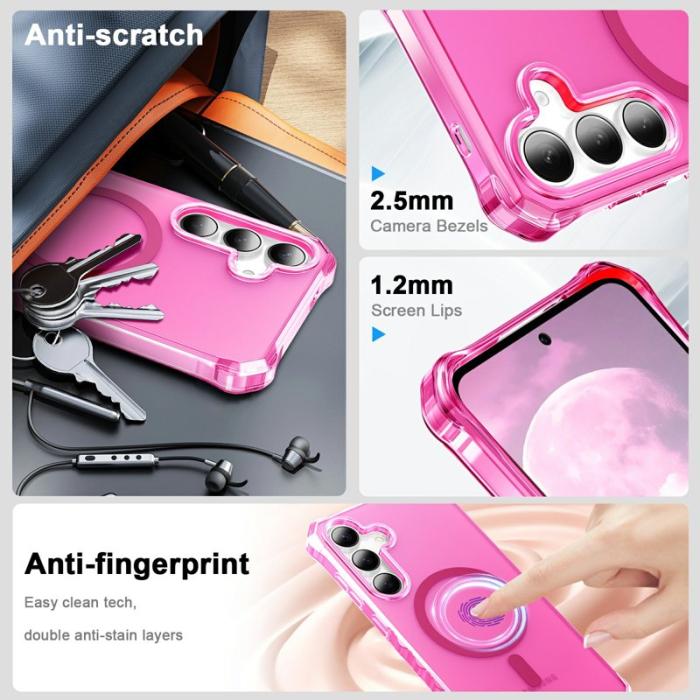 OEM - Mobilskal för Samsung Galaxy S26 Magnetiskt PC + TPU - Rosa