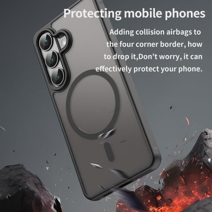 OEM - Mobilskal för Samsung Galaxy S26 Magnetiskt PC + TPU - Svart