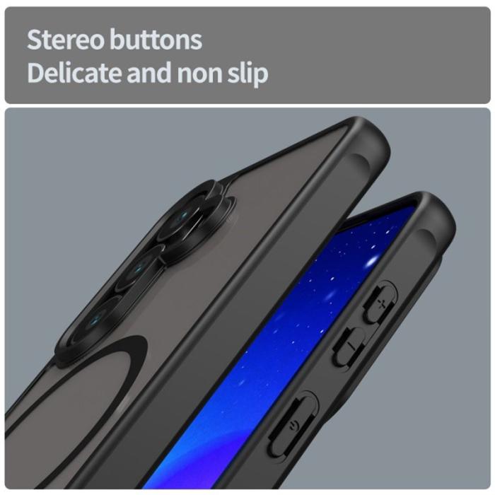 WANLONFENG - WANLONFENG Mobilskal för Samsung Galaxy S26 Magnetiskt PC + TPU - Svart