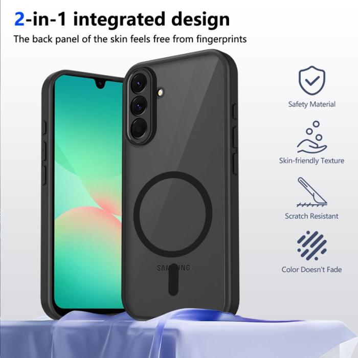 OEM - Mobilskal för Samsung Galaxy S26 Magnetiskt PC + TPU - Transparent