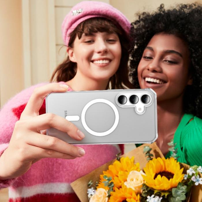 OEM - Mobilskal för Samsung Galaxy S26 Magnetiskt PC + TPU - Transparent