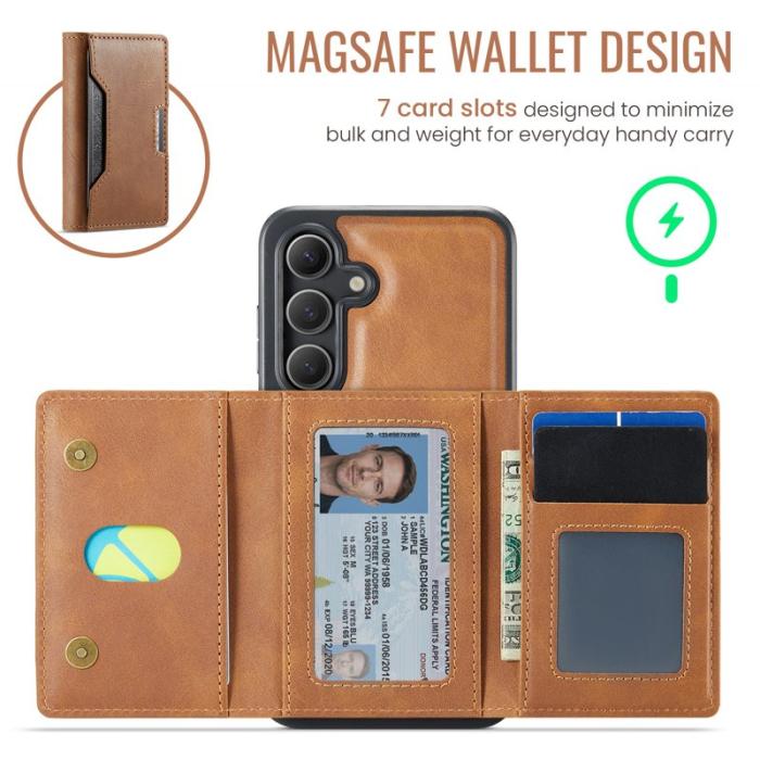 MAGKING - MAGKING Mobilskal för Samsung Galaxy S26 Magnetiskt PU + TPU - Brun