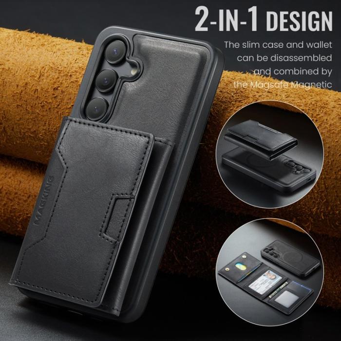 MAGKING - MAGKING Mobilskal för Samsung Galaxy S26 Magnetiskt PU + TPU - Svart