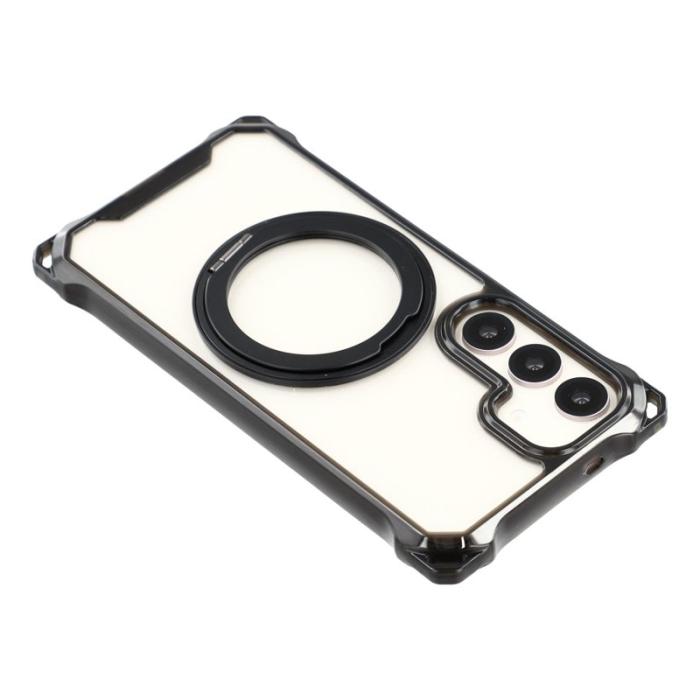 OEM - Mobilskal för Samsung Galaxy S26 Magnetiskt Ring Kickstand TPU + PC - Svart