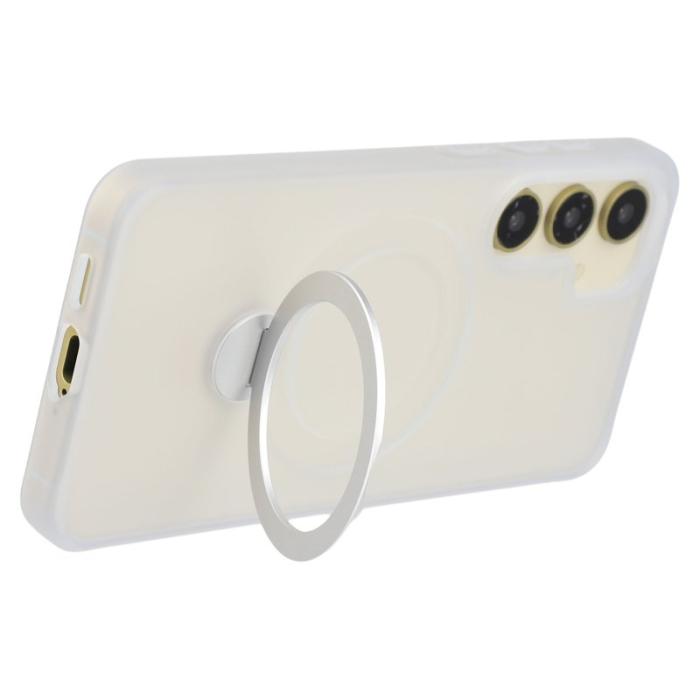 OEM - Mobilskal för Samsung Galaxy S26 Magnetiskt Ring Kickstand TPU + PC - Vit