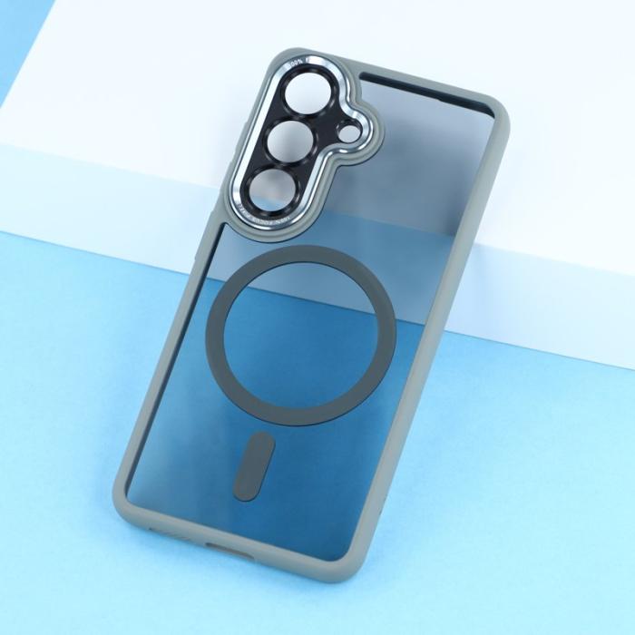 OEM - Mobilskal för Samsung Galaxy S26 Magnetiskt TPU + Akryl - Grå