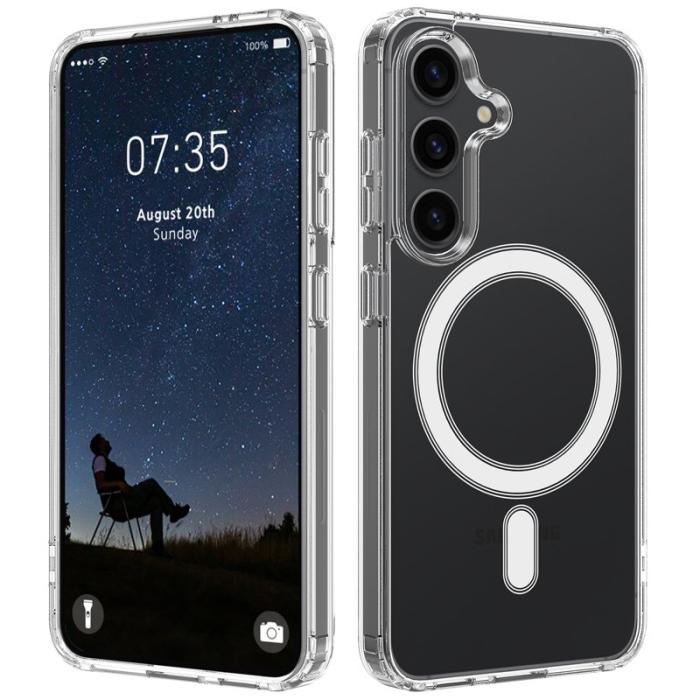 OEM - Mobilskal för Samsung Galaxy S26 Magnetiskt TPU + Akryl - Transparent