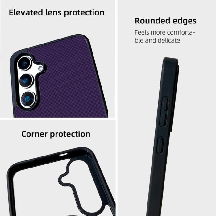 EYCASE - EYCASE Mobilskal för Samsung Galaxy S26 Magnetiskt TPU - Mörklila