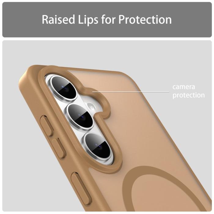 OEM - Mobilskal för Samsung Galaxy S26 Magnetiskt TPU + PC - Guld