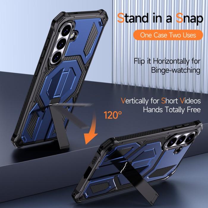 OEM - Mobilskal för Samsung Galaxy S26 Magnetiskt TPU + PC Kickstand - Blå