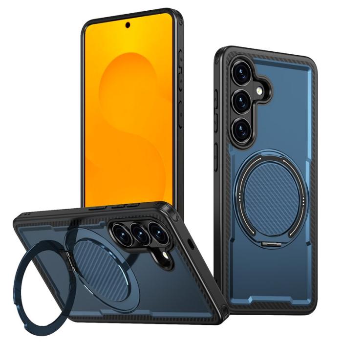 OEM - Mobilskal för Samsung Galaxy S26 Magnetiskt TPU + PC Kickstand - Blå