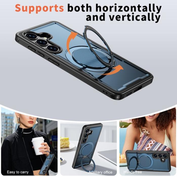 OEM - Mobilskal för Samsung Galaxy S26 Magnetiskt TPU + PC Kickstand - Blå