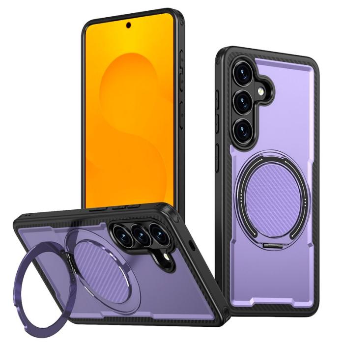 OEM - Mobilskal för Samsung Galaxy S26 Magnetiskt TPU + PC Kickstand - Lila