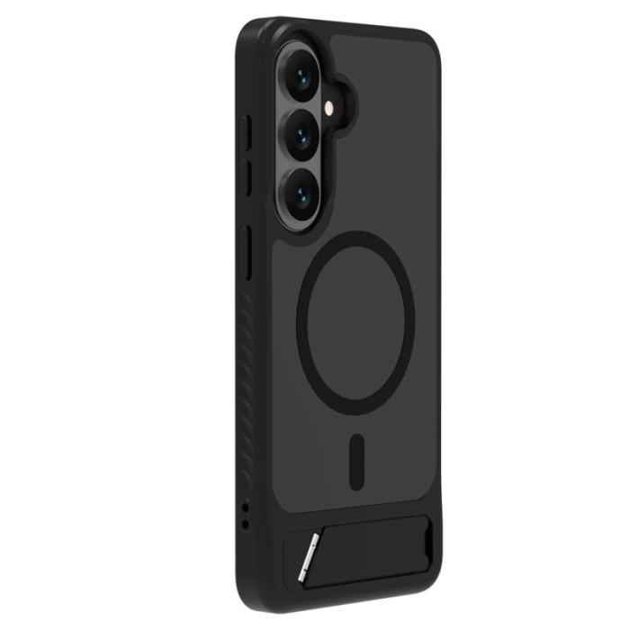 LeReach - LeReach Mobilskal för Samsung Galaxy S26 Magnetiskt TPU + PC Kickstand - Svart