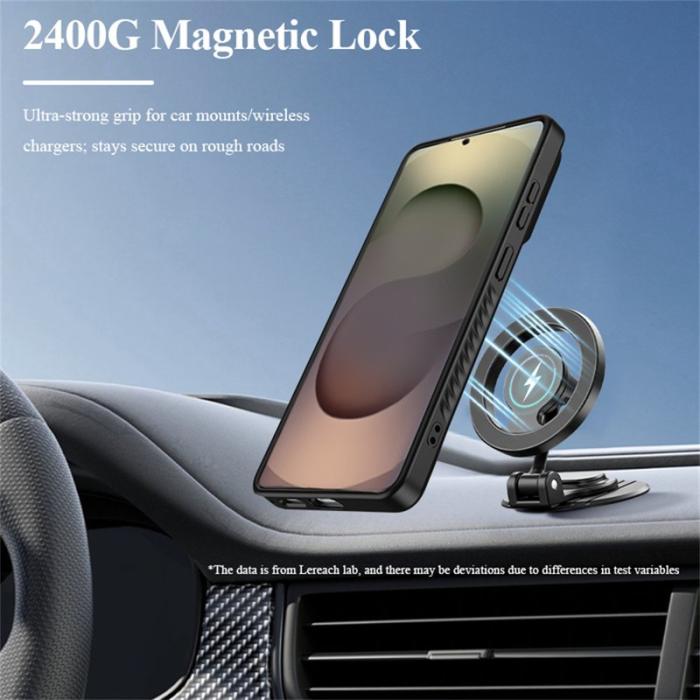 LeReach - LeReach Mobilskal för Samsung Galaxy S26 Magnetiskt TPU + PC Kickstand - Svart