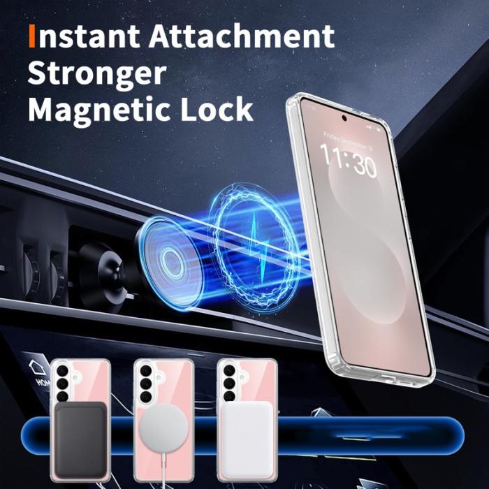 OEM - Mobilskal för Samsung Galaxy S26 Magnetiskt TPU + PC - Rosa