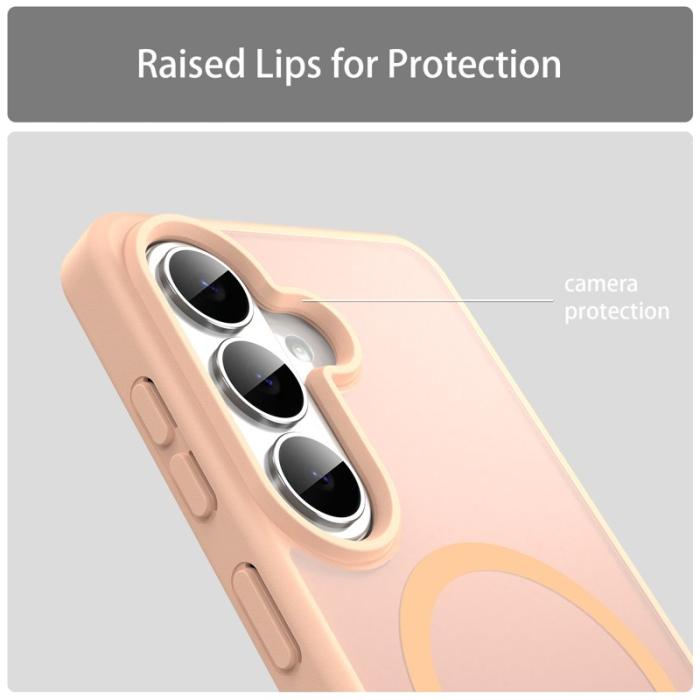 OEM - Mobilskal för Samsung Galaxy S26 Magnetiskt TPU PC - Rosa