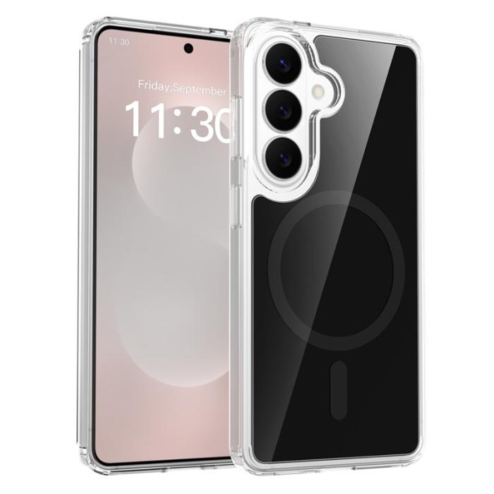 OEM - Mobilskal för Samsung Galaxy S26 Magnetiskt TPU + PC - Svart