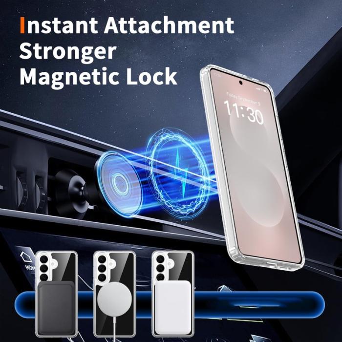 OEM - Mobilskal för Samsung Galaxy S26 Magnetiskt TPU + PC - Svart