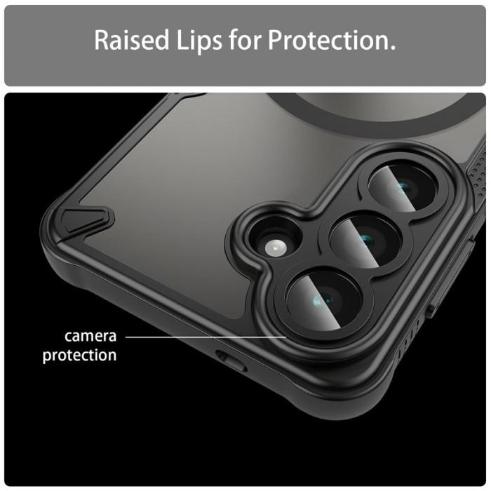 OEM - Mobilskal för Samsung Galaxy S26 Magnetiskt TPU + PC - Svart