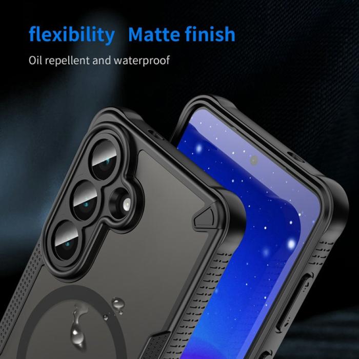 OEM - Mobilskal för Samsung Galaxy S26 Magnetiskt TPU + PC - Svart