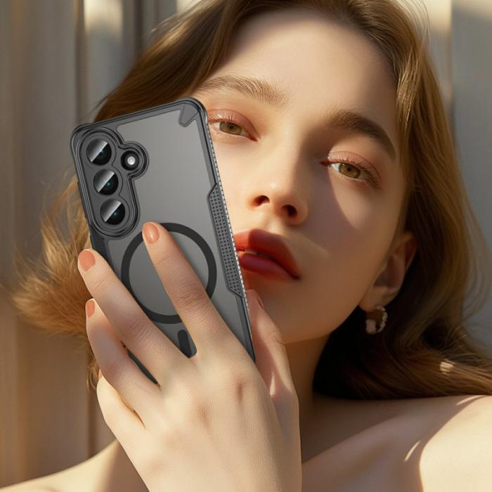 OEM - Mobilskal för Samsung Galaxy S26 Magnetiskt TPU + PC - Svart