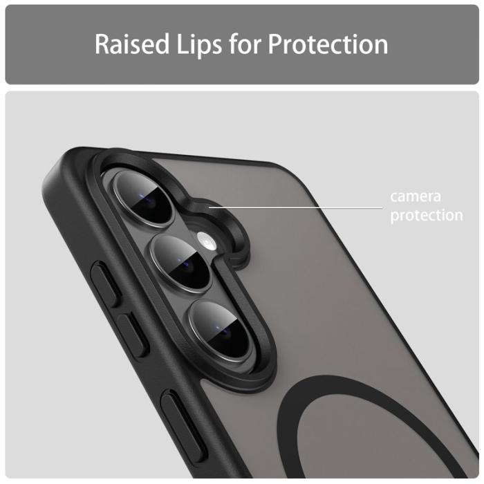 OEM - Mobilskal för Samsung Galaxy S26 Magnetiskt TPU + PC - Svart