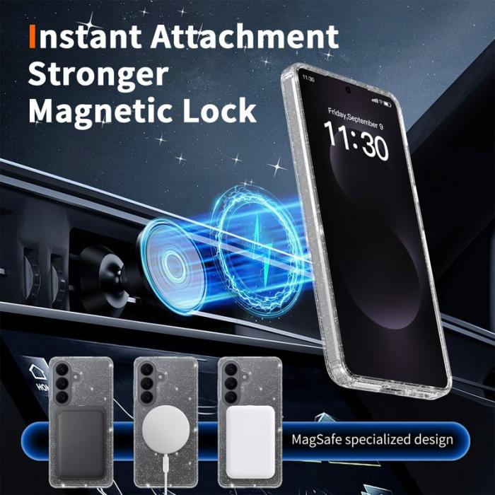 OEM - Mobilskal för Samsung Galaxy S26 Magnetiskt TPU + PC - Transparent