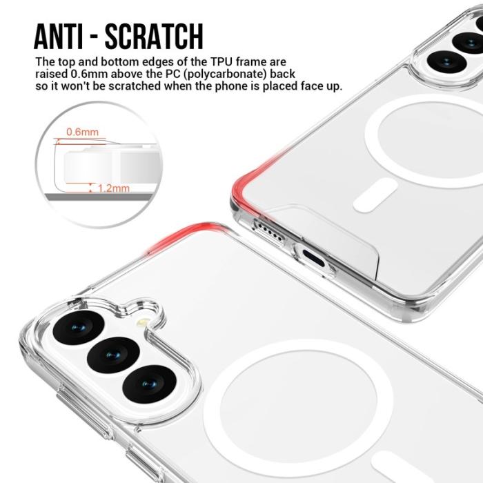 OEM - Mobilskal för Samsung Galaxy S26 Magnetiskt TPU + PC - Transparent