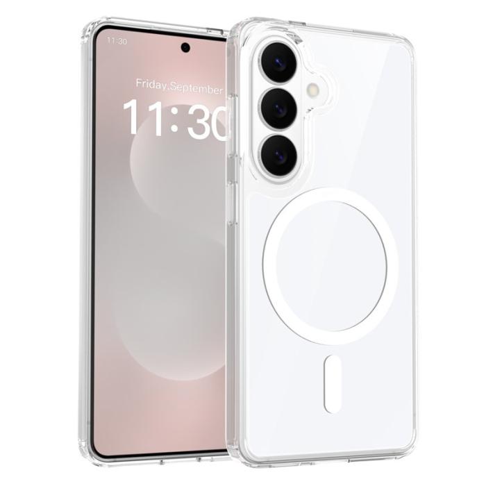 OEM - Mobilskal för Samsung Galaxy S26 Magnetiskt TPU + PC - Vit