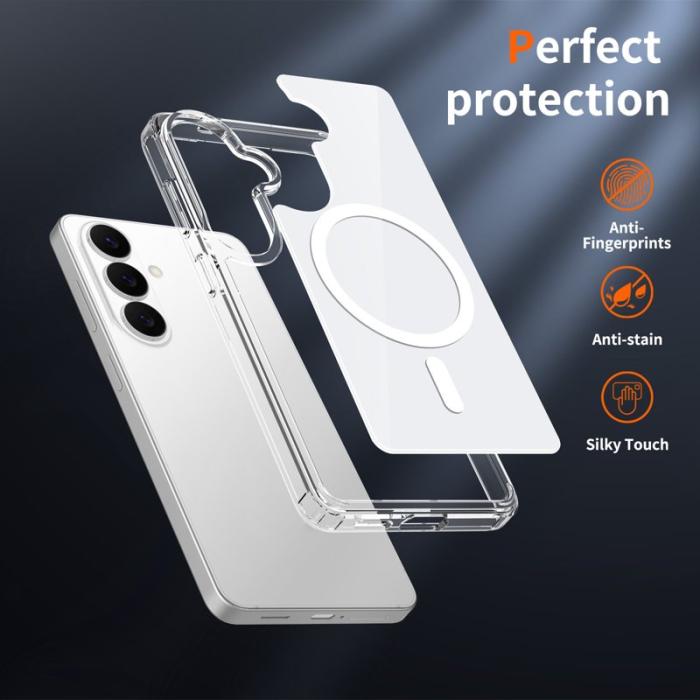 OEM - Mobilskal för Samsung Galaxy S26 Magnetiskt TPU + PC - Vit