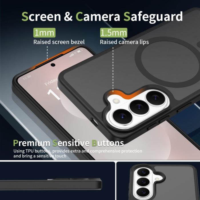 OEM - Mobilskal för Samsung Galaxy S26 Magnetiskt TPU - Svart