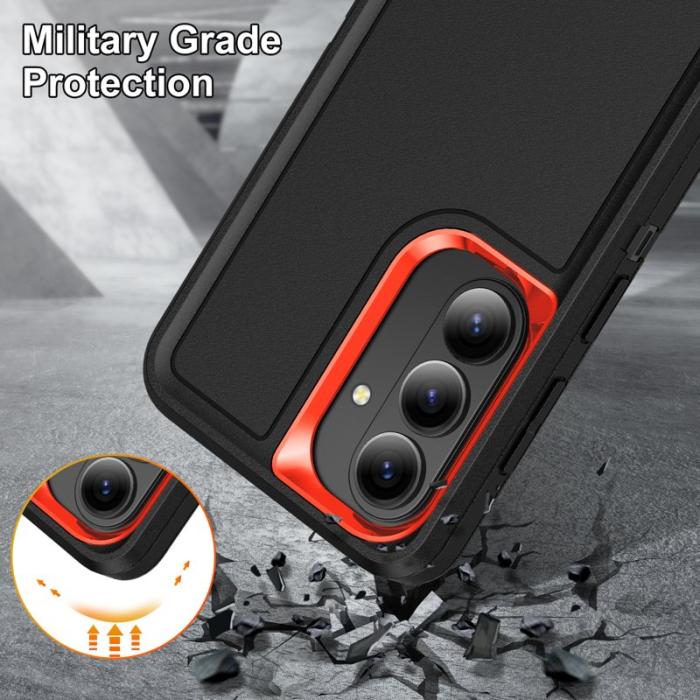 OEM - Mobilskal för Samsung Galaxy S26 PC + Silikon Anti-Drop Kickstand - Svart