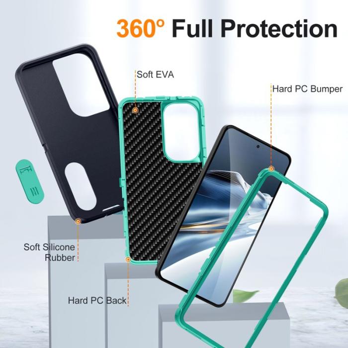 OEM - Mobilskal för Samsung Galaxy S26 PC + Silikon Anti-Drop Kickstand - Svart