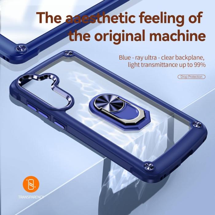 OEM - Mobilskal för Samsung Galaxy S26 PC + TPU Kickstand - Blå