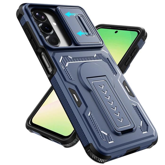 OEM - Mobilskal för Samsung Galaxy S26 PC + TPU Kickstand - Blå