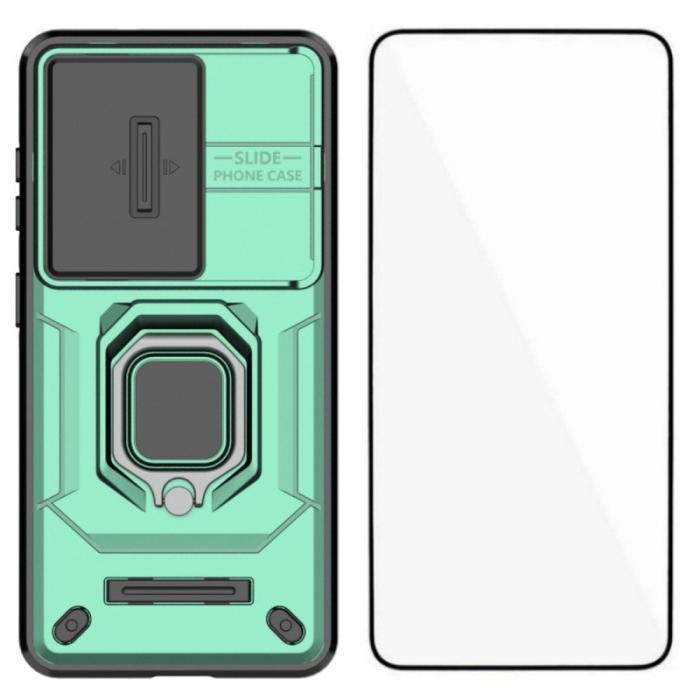 WANLONFENG - WANLONFENG Mobilskal för Samsung Galaxy S26 PC + TPU Kickstand - Grön