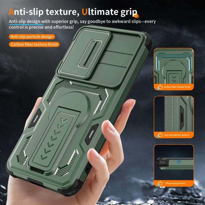 OEM - Mobilskal för Samsung Galaxy S26 PC + TPU Kickstand - Grön