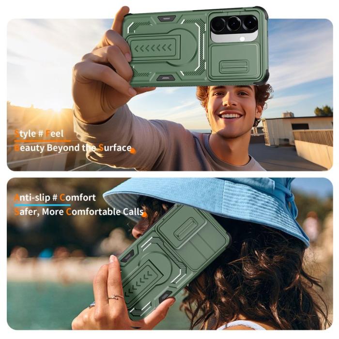 OEM - Mobilskal för Samsung Galaxy S26 PC + TPU Kickstand - Grön