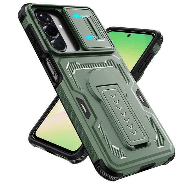 OEM - Mobilskal för Samsung Galaxy S26 PC + TPU Kickstand - Grön