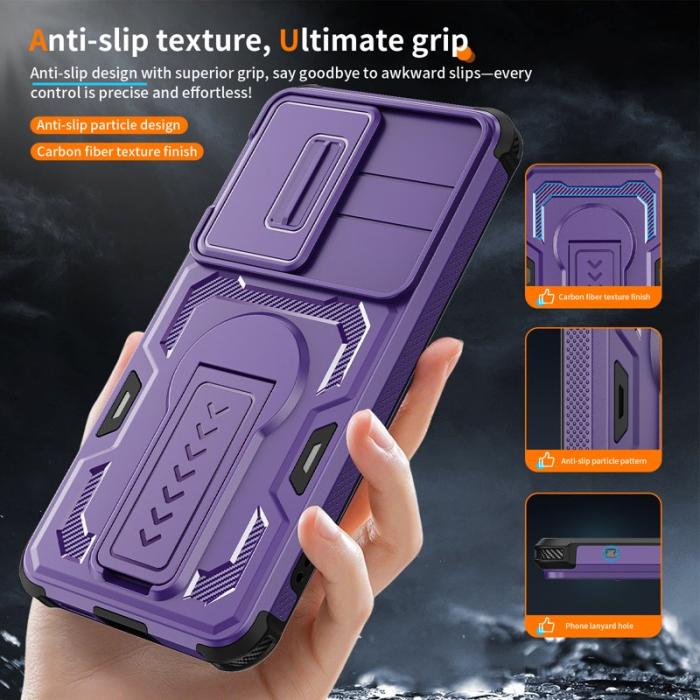 OEM - Mobilskal för Samsung Galaxy S26 PC + TPU Kickstand - Lila