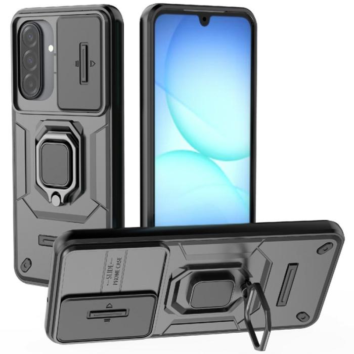 OEM - Mobilskal för Samsung Galaxy S26 PC + TPU Kickstand - Svart