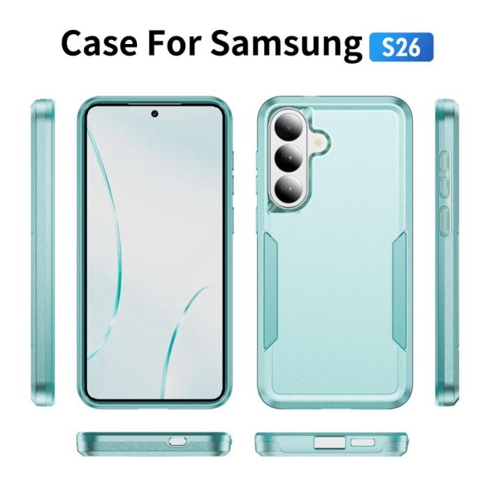 OEM - Mobilskal för Samsung Galaxy S26 PC + TPU Militärklassad - Grön
