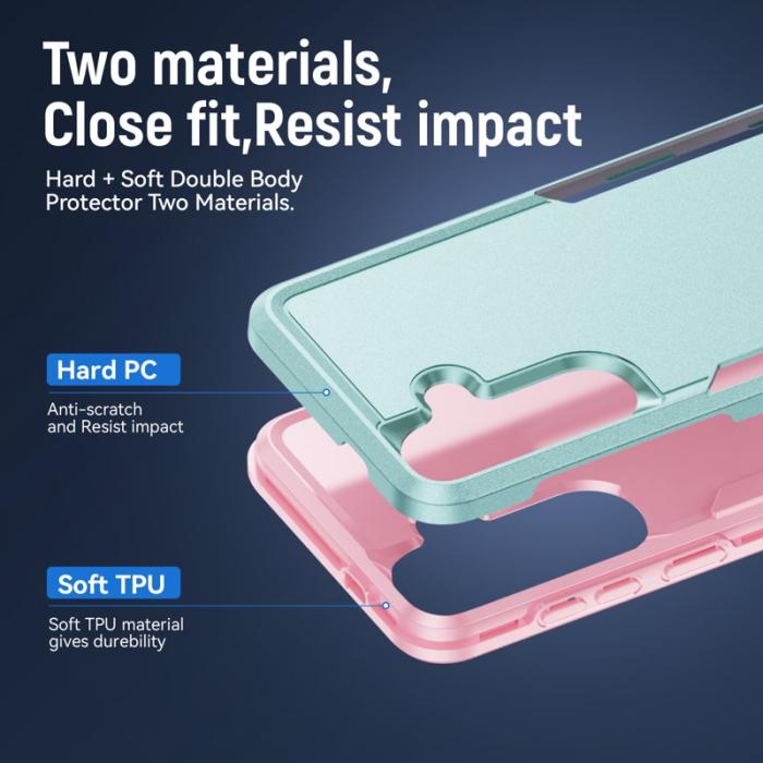 OEM - Mobilskal för Samsung Galaxy S26 PC + TPU Militärklassad - Grön